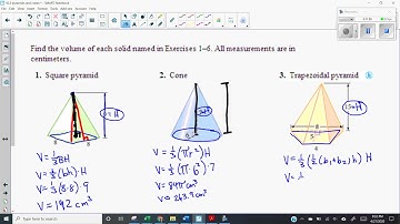 10.3 - Volume of Pyramids and Cones