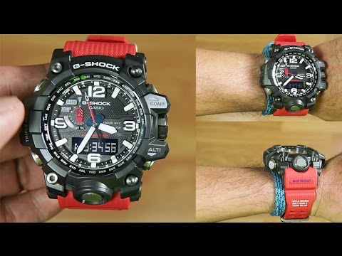 g shock mudmaster red strap