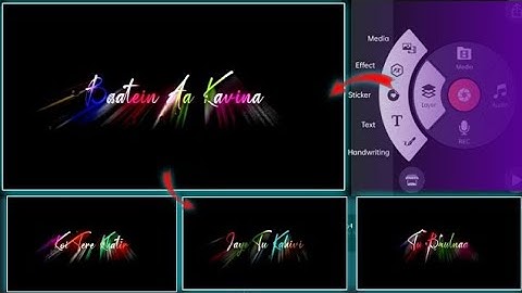 How To Make Glow Effect Lyrics In Kinemaster | Lyrical Video Editing