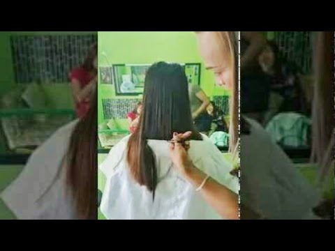 POTONG RAMBUT PANJANG TEBAL  LONG HAIRCUT YouTube