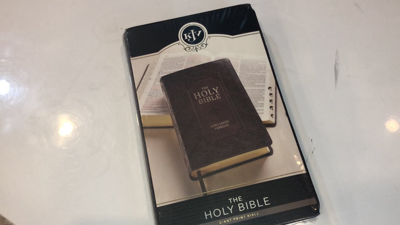 Look at @ KJV King James Version Holy Bible Giant Print Size Leather ...