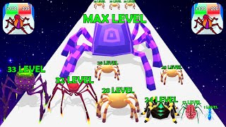 Insect Evolution 3D - ASMR Gameplay iOS,Android Walkthrough Game Mobile (Spider Runner Max Level)