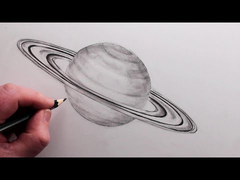 Video: How To Draw A Planet With A Pencil