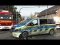 Funkstreifenkraftwagen auf Alarmfahrt kollidiert mit LKW - 2 Polizisten verletzt in Pulheim 5.10.23