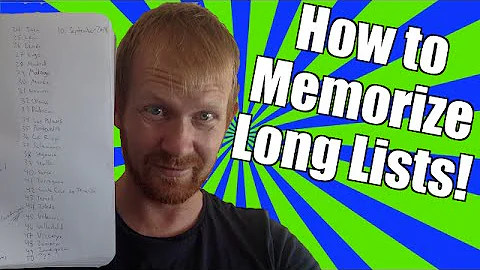 Memory Improvement Memorizing Long Lists