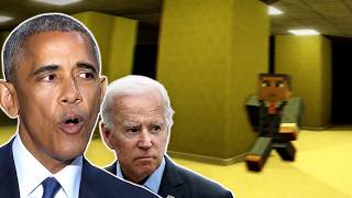 US Presidents Escape The Backrooms in Minecraft