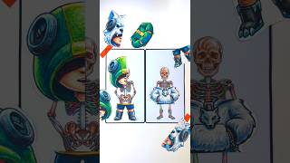 Sprunki OC Leon Brawl Stars Phase 2 Paper Puzzle Game 🥰✨ #sprunki