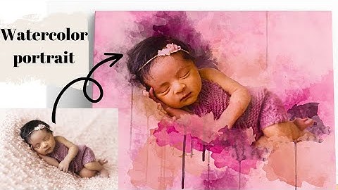 How to create watercolor painting effects in photoshop | Step by step Tutorial | photo into portrait