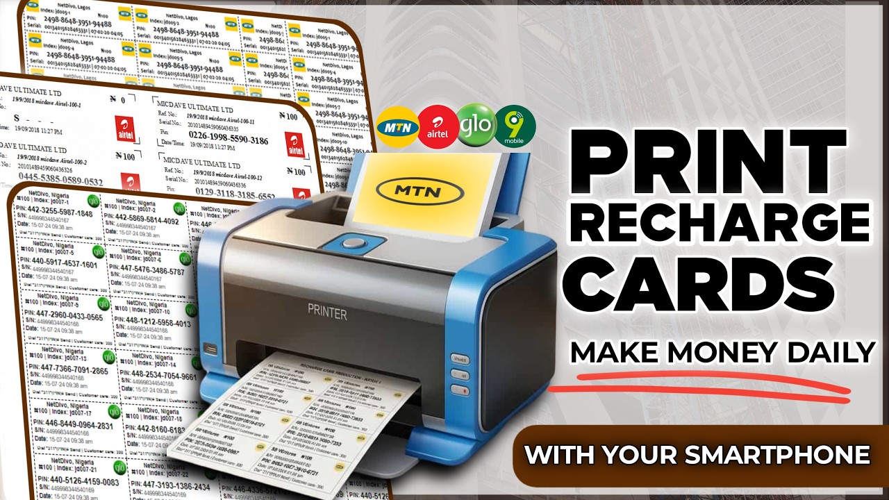 How I Started Printing Recharge Cards and Making Money Daily