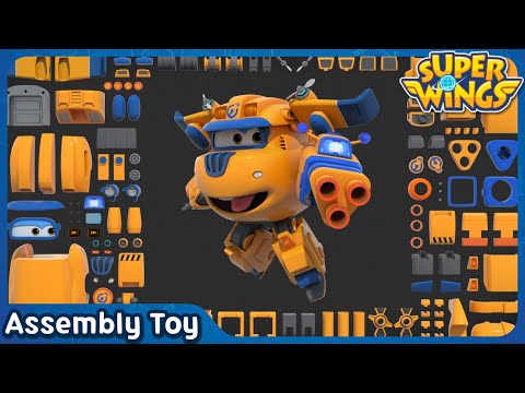 [SuperWings Assemble] Super charged Donnie! | Assembly toy |  Super wings toys