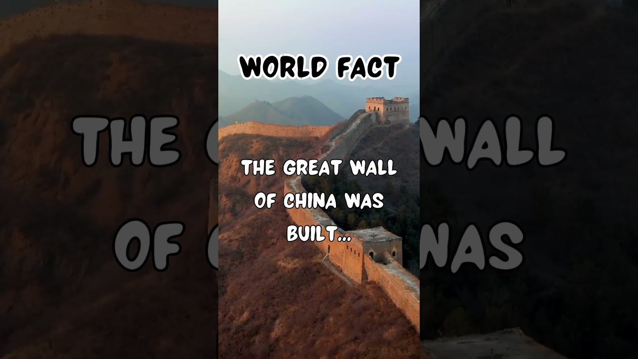 World Trivia! The Great Wall of China took a long time to build! #fact #thegreatwallofchina