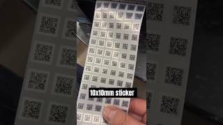 Printing 10x10mm QR code sticker with TSC TX610