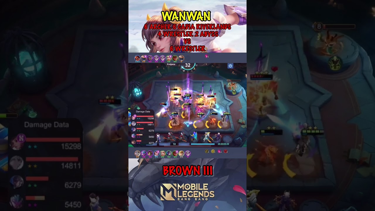 WANWAN CRITICAL DAMAGE!! | MAGIC CHESS MOBILE LEGENDS 