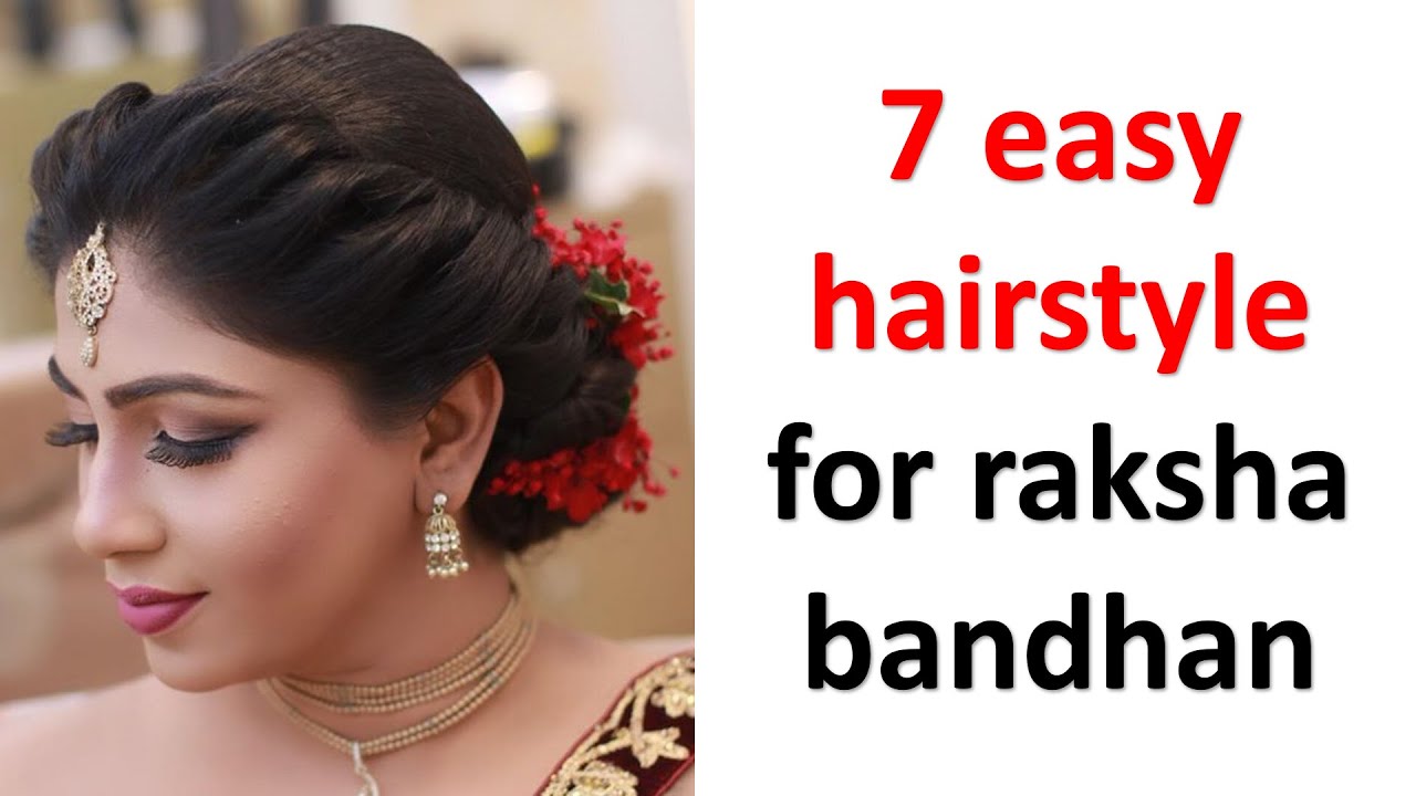 Easy front hairstyle for raksha bandhan | hair style girl | new hairstyle  2020 | simple hairstyle - YouTube