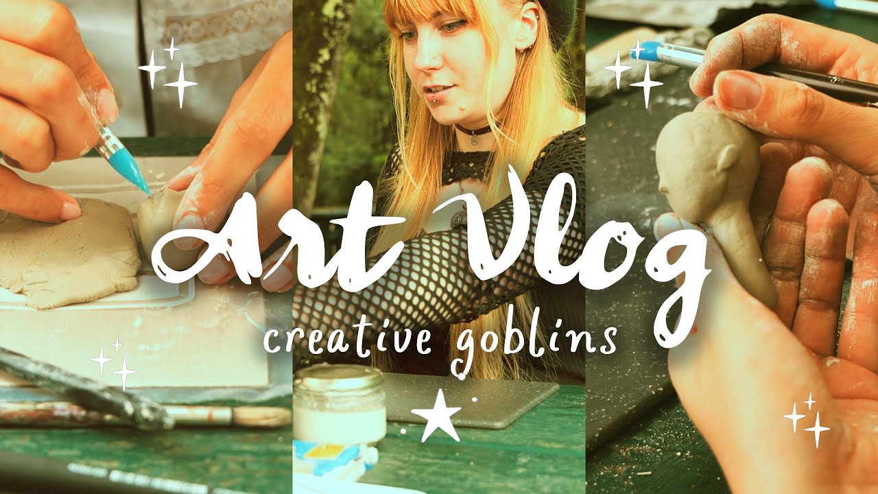 Art Doll Experiments in the Park  🍄 Cozy art vlog 🌿 Creative meetup 🎀