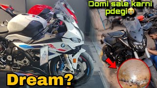 Dream bike S1000rr ❤️ |Dominar sale karni padegi 😭 #vlog 23 crash