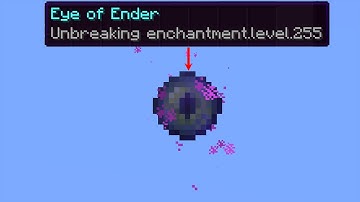 Will the Eye of Ender break with the enchantment unbreaking 255 lvl ???