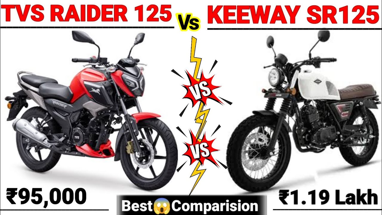 Keeway SR 125 Vs TVS Raider 125 Comparision | Keeway SR125 | Keeway SR 125 Review|Keeway SR125 India