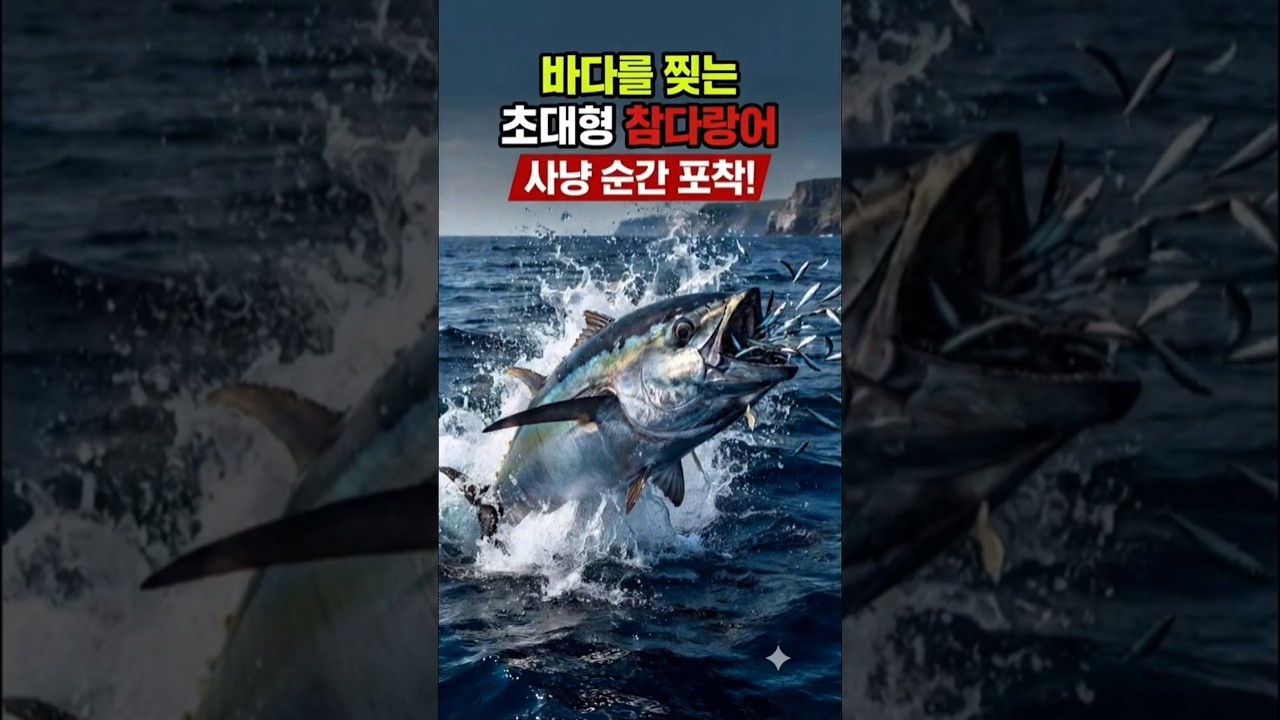 초대형 참다랑어가 바다 위로 솟구쳤다! 그 결과는?