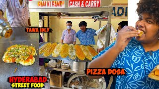 Schezwan Dosa & Pizza Dosa - Street Food - Hyderabad - Irfan's View