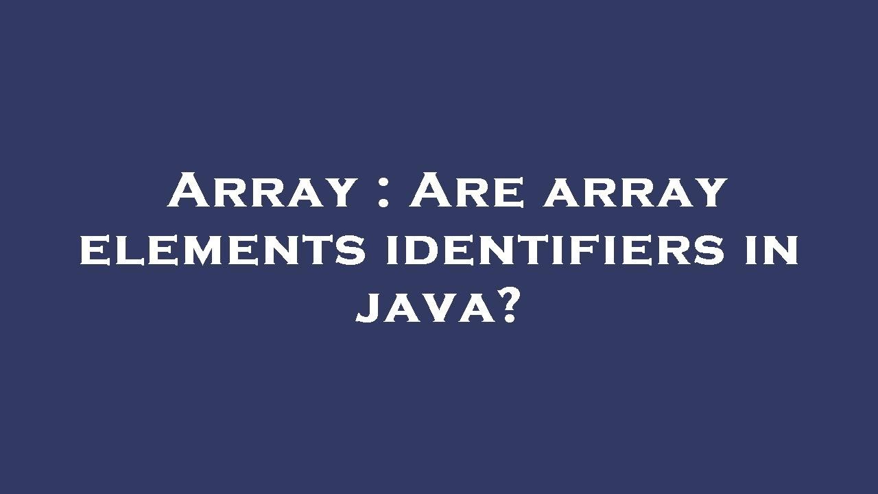 How Are Array Elements Accessed In C