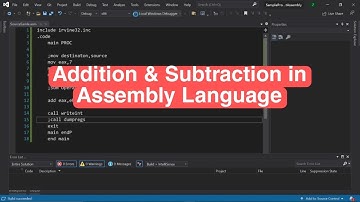 First Program In Assembly Language|| Addition & Subtraction||Lecture No 3 ||Irvine || Masm