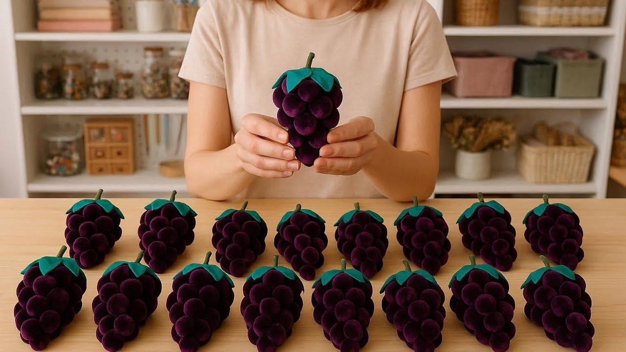 I saw this in a fancy store and made it myself! It turned out incredibly beautiful.🍇