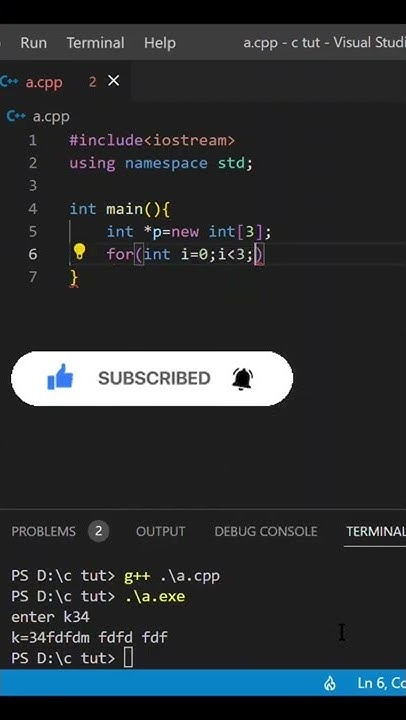 Dynamic Memory allocation of array in c++ #shorts #trending # ...