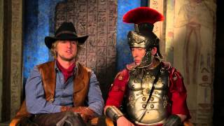 Night At The Museum Secret Of The Tomb Owen Wilson & Steve Coogan Octavius On Set Interview