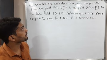 Line Integrals | Lecture 33 | Finding work done by moving particle for given force field