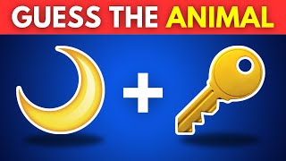 Guess the ANIMAL by Emoji? 🐶🐬 | Emoji Quiz