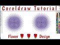 Corel Draw पर डिजाइन 🌹 का  Design कैसे करे ? How To Make design  In Corel Draw 12 #tbc #bimal