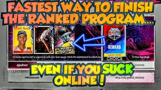 FASTEST WAY TO COMPLETE RANKED SEASONS PROGRAM 1 IN MLB THE SHOW 24 DIAMOND DYNASTY! RANKED TIPS!