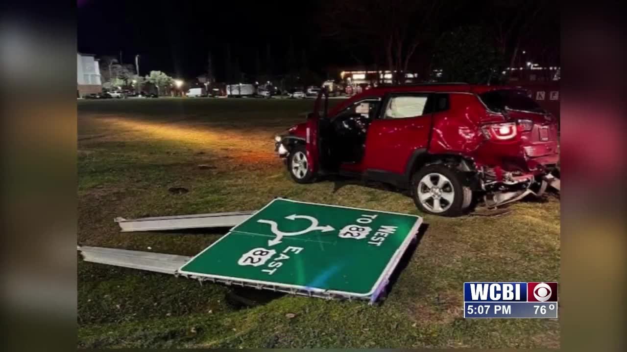 Lowndes County high-speed chase ends in crash, one arrest - YouTube