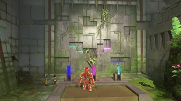 Knack 2 - Chapter 8-1 Island Explorers: Moving Wall Stairs Puzzles, Electro blue Robots Gameplay