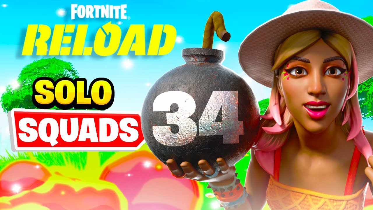 34 KILL Solo vs squad RELOAD Ranked - YouTube