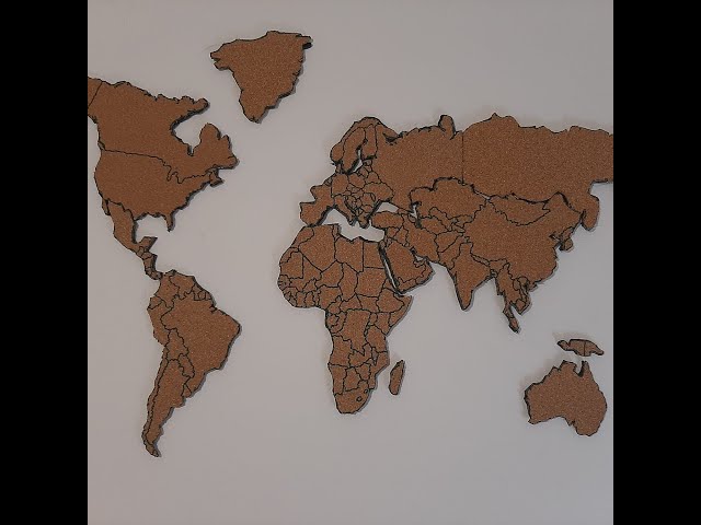 Mapa mundi corcho 
