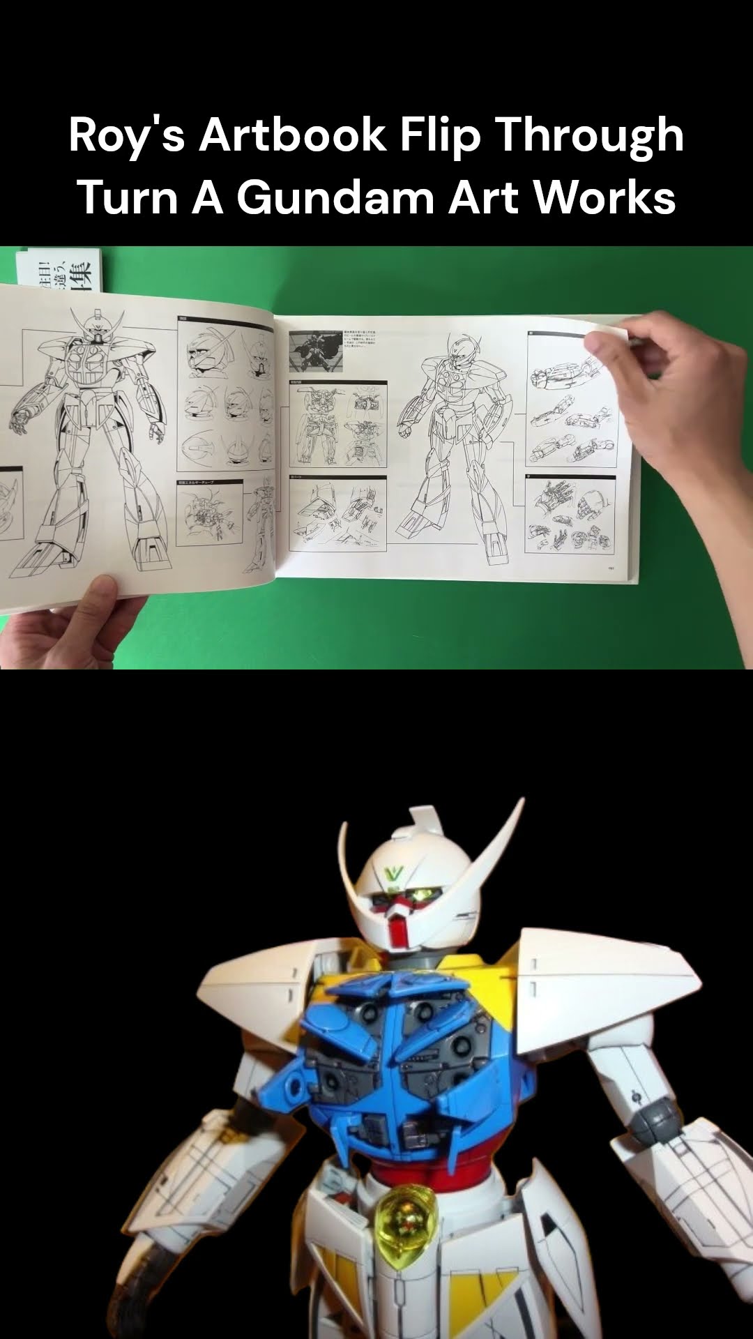 Turn A Gundam Art - Roy's Artbook Flip Through #turnagundam