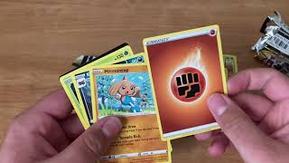 Opening a few Pokémon booster packs