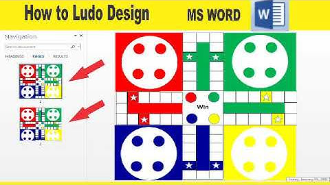 how to design ludo in ms word ..... ludo banana ke tariqa in ms word