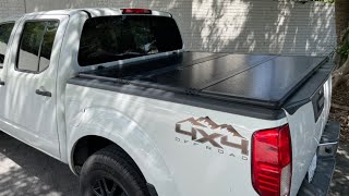 eBay Hard Trifold Tonneau Cover (Nissan Frontier) Install and Review