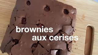 Recette de brownies aux cerises