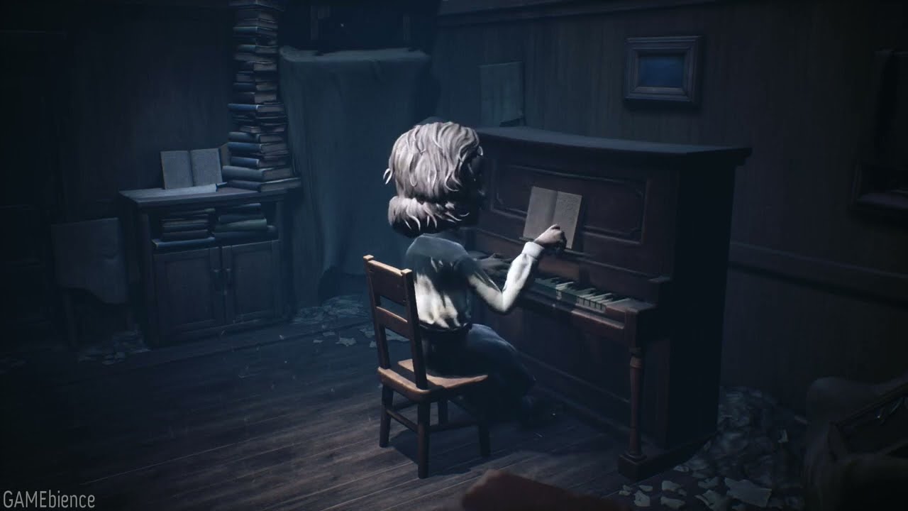 3 Hour - Little Nightmares 2 - Teacher on Piano Ambience