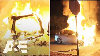 Live Rescue: Biggest CAR FIRES | A\&E