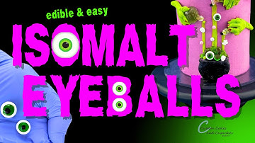 Easy EDIBLE EYEBALLS Tutorial: How to Make Isomalt Sugar Halloween Eyes Cake Toppers for Beginners