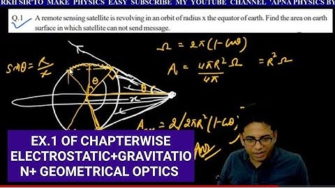 EX.1 CHAPTERWISE ELECTROSTATIC+ GRAVITATION+GEOMETRICAL OPTICS BY RKH SIR