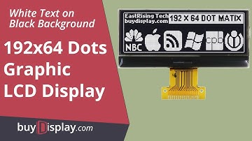 Black SPI COG Graphic LCD Display 192x64 ST7525 FPC Connection