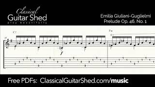 Emilia Giuliani: Prelude Op. 46 No. 1 - Free Sheet Music