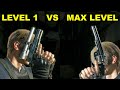Resident Evil 4 Remake - All Magnum Weapon Damage Comparison (LEVEL 1 VS MAX LEVEL)