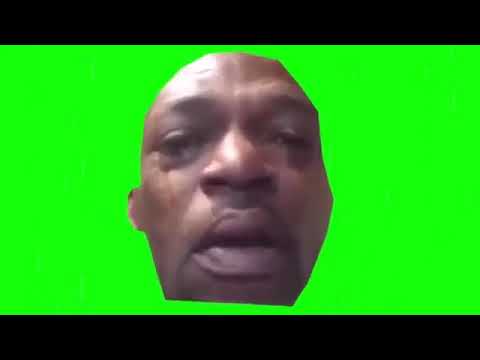 Crying man Green screen!